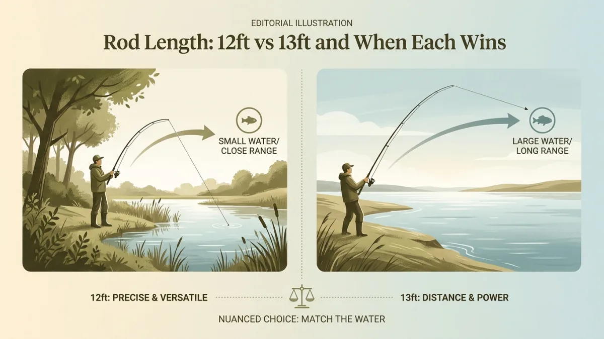 Rod Length: 12ft vs 13ft and When Each Wins.